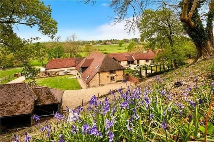 Stunning 6 bedroom converted barn nestled in Souths Downs; 5,000+ sq ft; 9 acres
