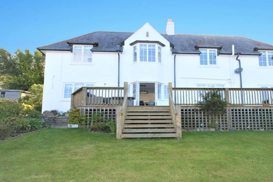 New Hot Tub with St Ives & Carbis Bay stunning beach & sea views.