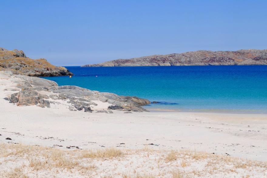 Stunning panoramic sea views in the idyllic North West Highlands of Scotland.