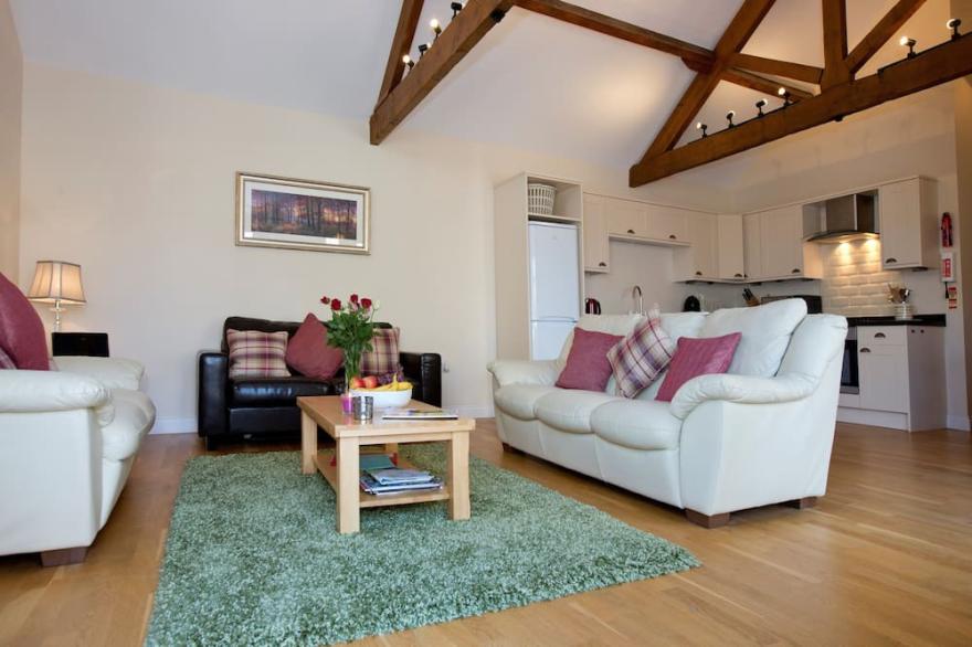 Beautiful ground floor, two bedroomed barn conversion
