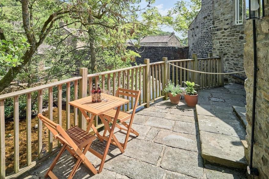 Bridge End is an enchanting haven for up to three guests, set in the picturesque village of Langthwa