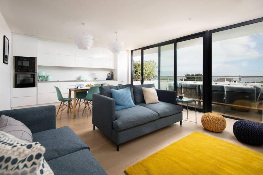 2 THE BAY - contemporary apartment with magnificent views over Coldingham Bay.