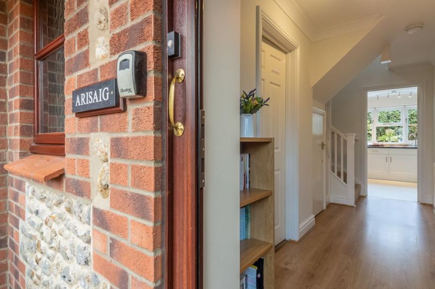 A spacious, detached house enjoying both parking and a south facing garden
