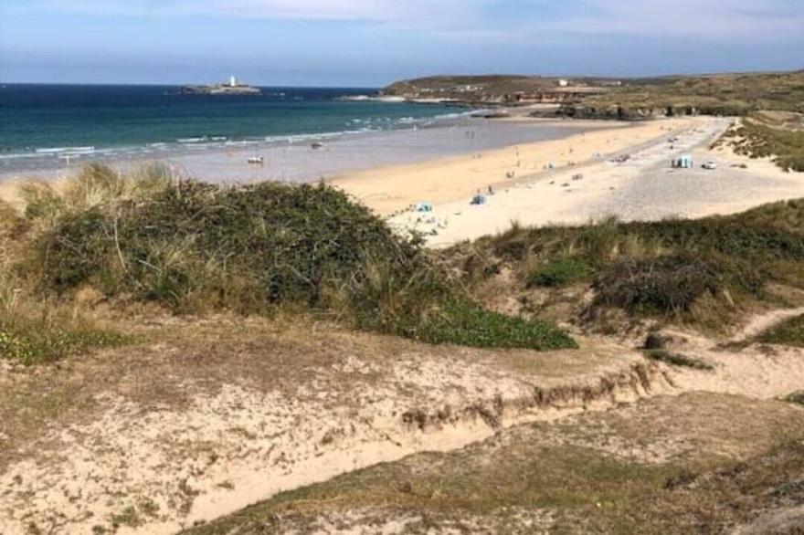 Beach house by the dunes in Gwithian, Cornwall