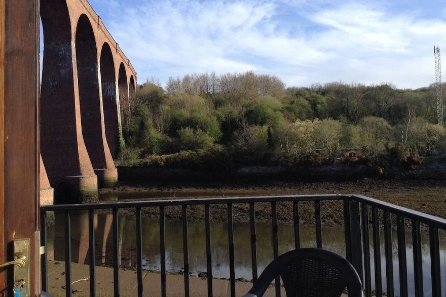 House with riverside views