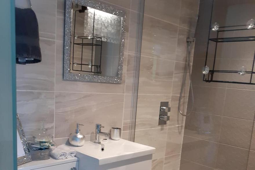 Enjoy a stylish experience at this centrally-located apartment.