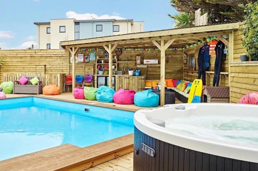 Unbelievable 10 bedroom pool property a stone's throw from Fistral Beach
