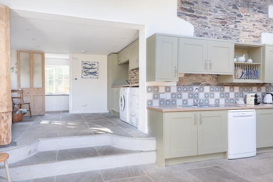 Little Trevisquite, a lovely 4 bedroom, 200 year old family home with woodland and countryside views in north Cornwall