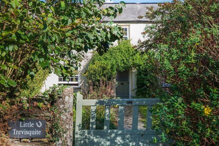 Little Trevisquite, a lovely 4 bedroom, 200 year old family home with woodland and countryside views in north Cornwall