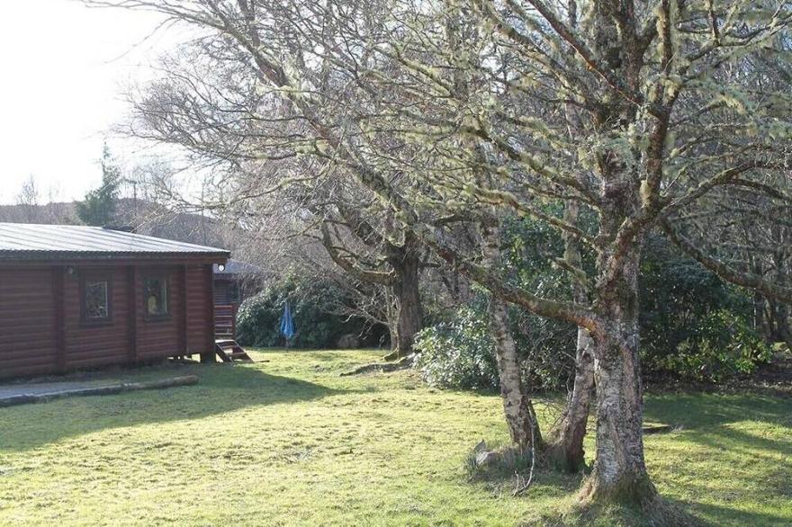 Self-Catering log cabin near Plockton and the Isle of Skye secluded, well equipped and dog friendly.