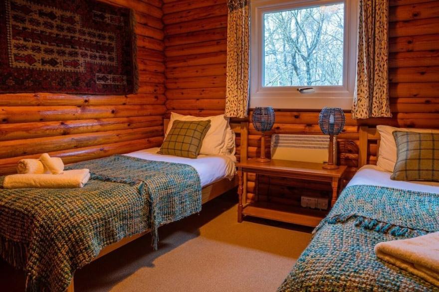 Self-Catering log cabin near Plockton and the Isle of Skye secluded, well equipped and dog friendly.