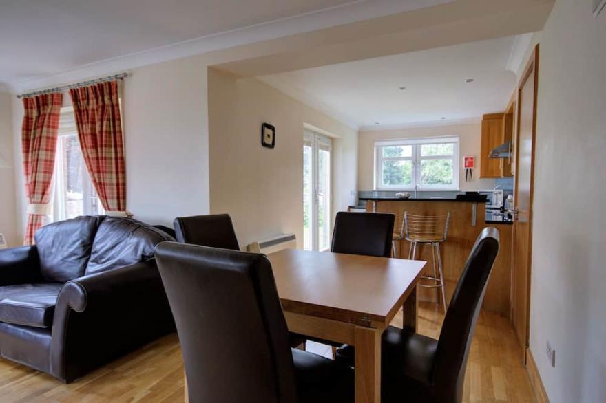 Modern ground floor apartment located in the heart of rural Brora, Sutherland.