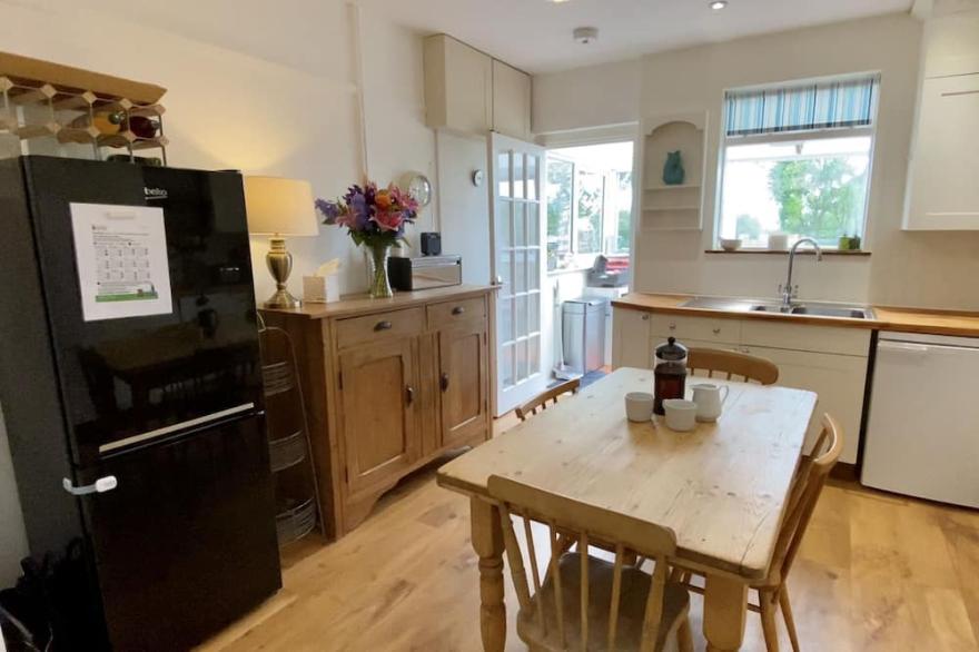 Four bedrooms with garden and driveway parking.  Pets welcome.