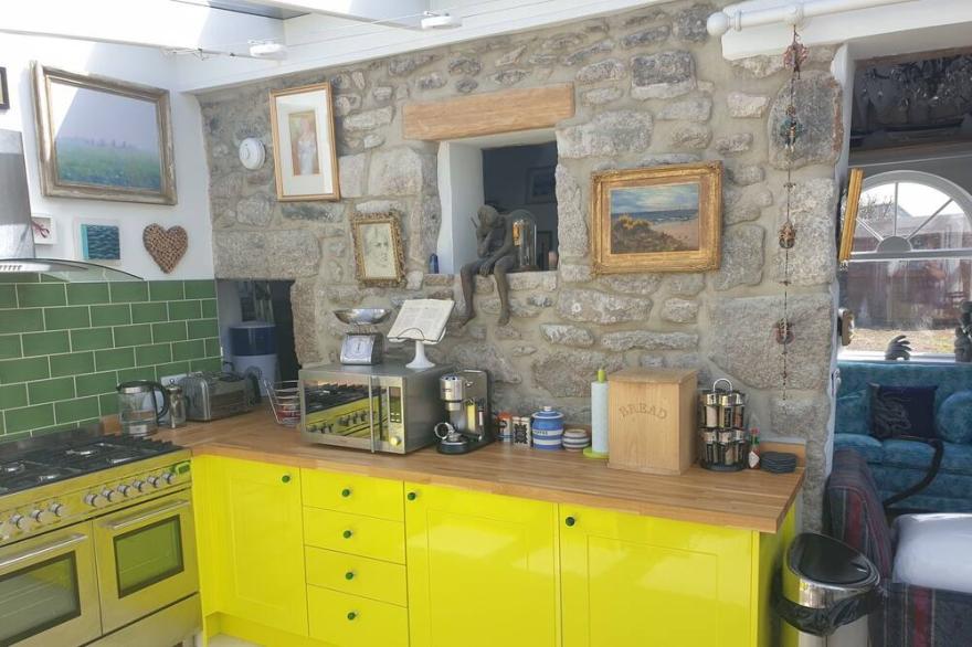 Willow Cottage a hidden moorland gem near the coast and St Just.