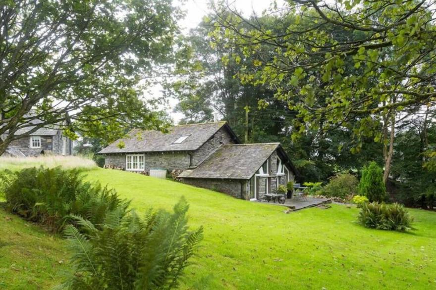 HAWKSHEAD HALL, pet friendly, with open fire in Hawkshead