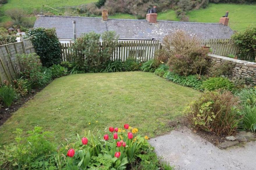 Lobster Pot in Portloe is one of the famous coastguard cottages overlooking this pretty village and out to sea