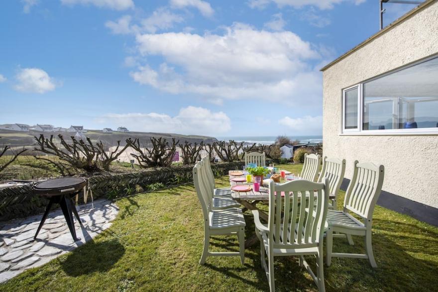 A stunning 4 bedroom holiday home which spills out onto beautiful Treyarnon Bay.