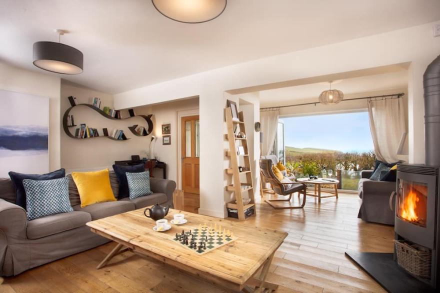A stunning 4 bedroom holiday home which spills out onto beautiful Treyarnon Bay.