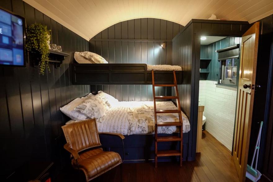 Reset surrounded by nature in one of our 4 Shepherds Huts at Ballyness
