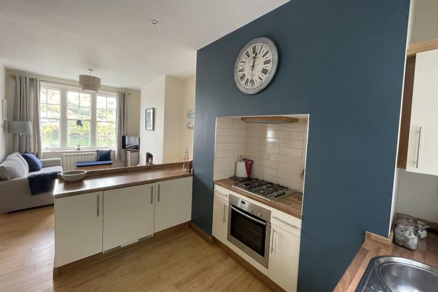Out of the Blue is a Refurbished Riverside Cottage with Stunning River Views
