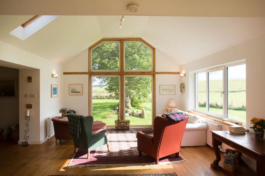 Stunning Highland retreat in peaceful glen near Dornoch