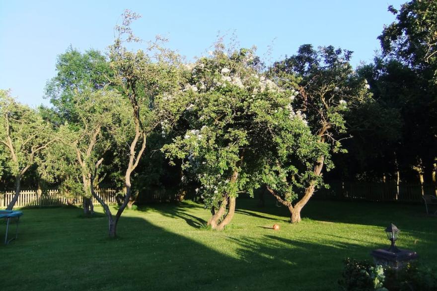 Recently refurbished barn, close to coast, pet friendly with a secure garden.