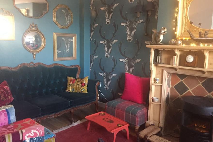 Cotswold Detached Hillside Cottage packed with Quirky Character