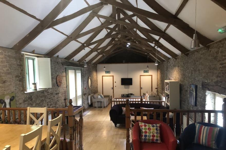 Four bedroom stone barn conversion near Dartmoor and Devon beaches