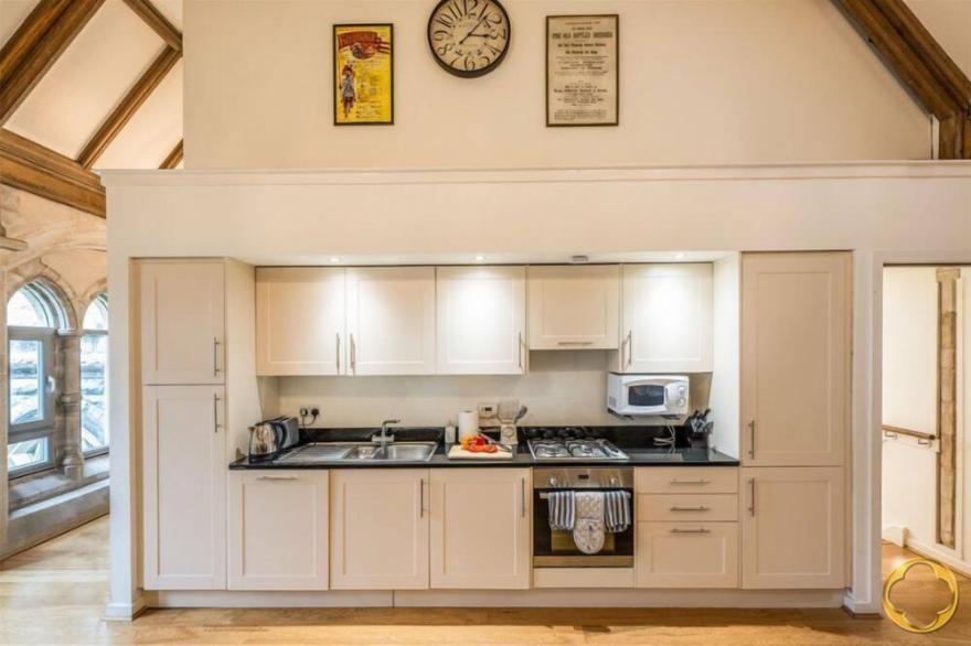 Luxury Self Catering Apartment with Swimming Pool in the Grounds of a Monastery on Loch Ness