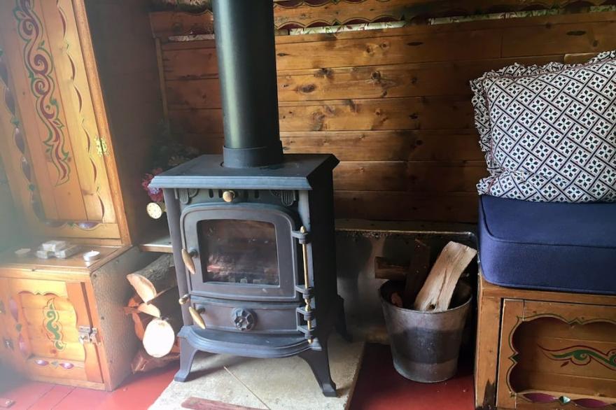 Authentic Gypsy Caravan with double bed