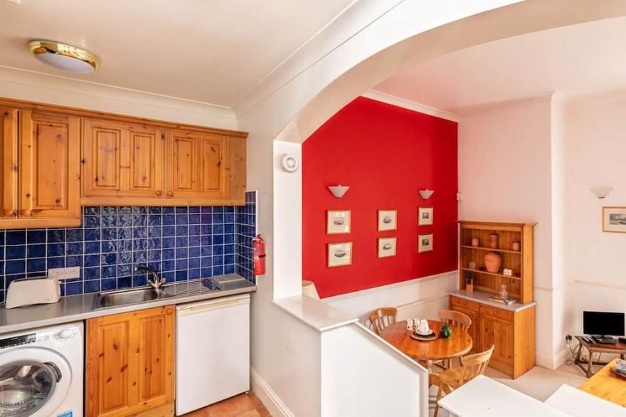 Tittle Tattle, a split-level apartment converted from a 19th century bell tower standing near to Penzance