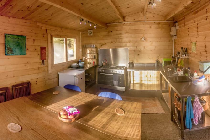 Luxurious yurts on off-grid eco retreat centre in stunning mountain location