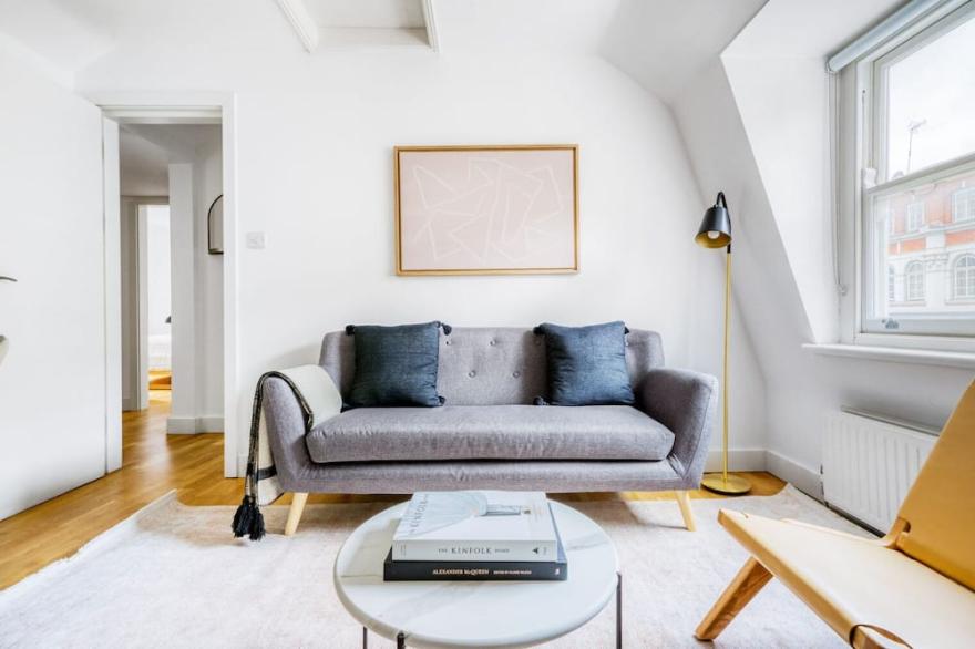 Fitzrovia 2BR on Tottenham Crt Rd, nr. Oxford Str. Shops, by Blueground