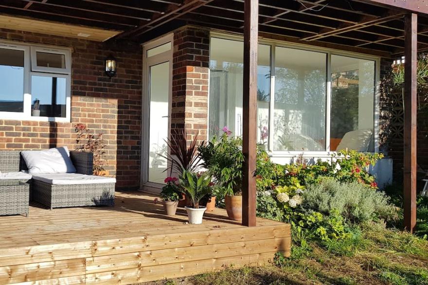 Private Brand New Coastal Garden Flat