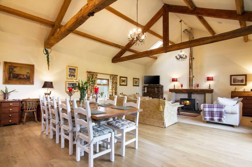 StunningBarn conversion with a hottub