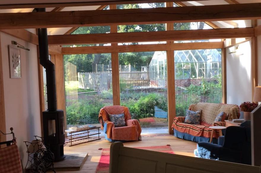 Sussex Barn in South Downs National Park, stunning rural location and design