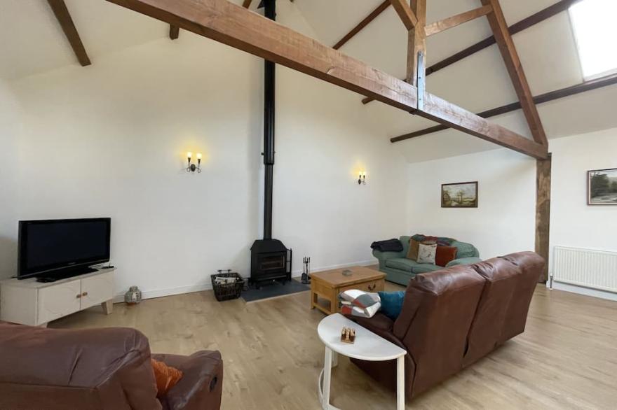 Kestrel Cottage unique barn conversion, Woodbury Farm, near Dartmouth.