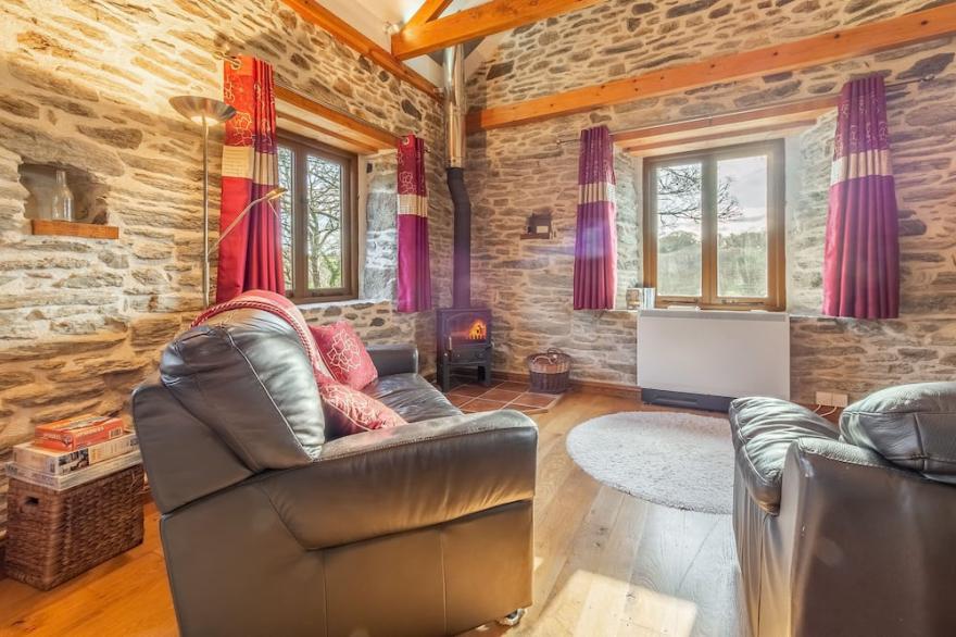 One of two delightful cottages within the beautiful grounds of Cusgarne House.