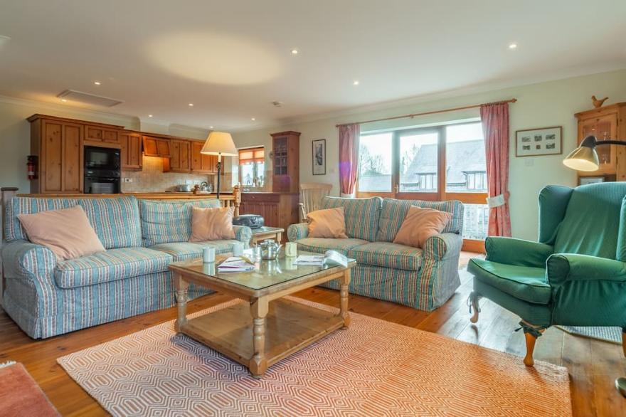This family-sized cottage is situated in the heart of the Roserrow community.