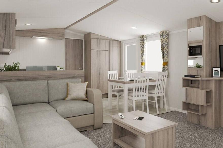 Superior Caravan situated on peaceful location with outside decking