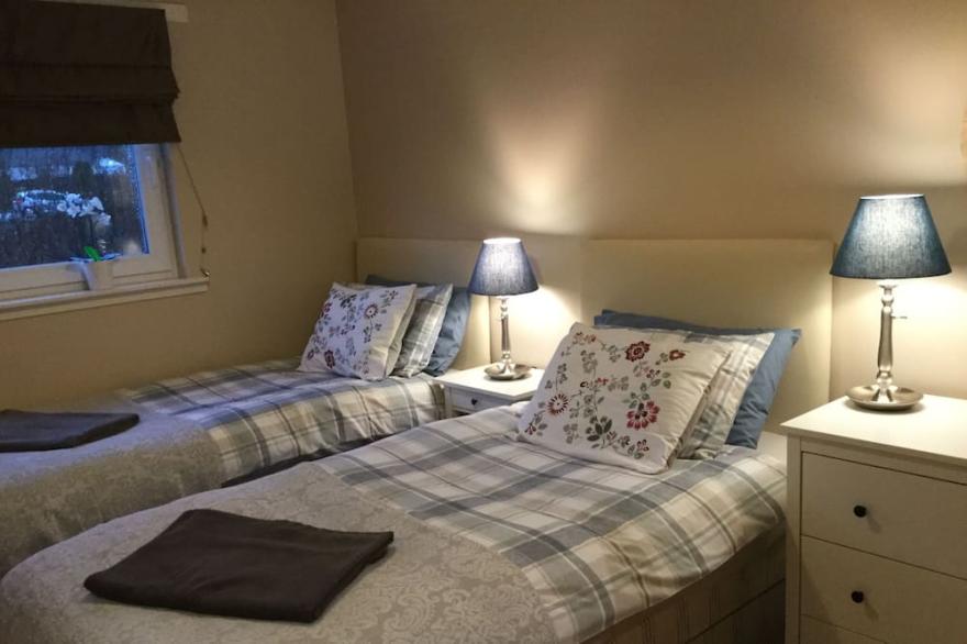 New  Village apartment close to train station.