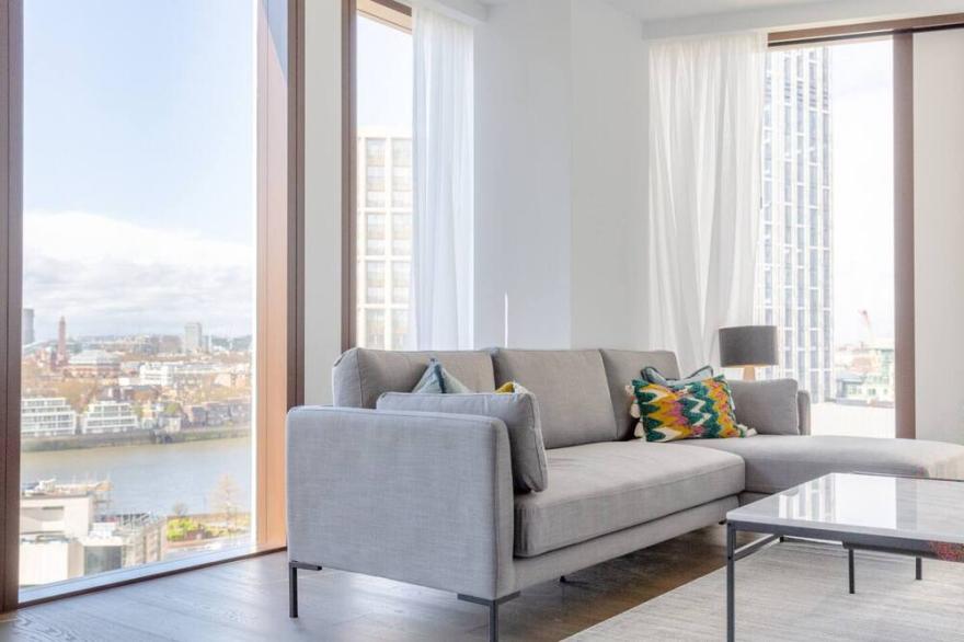 Luxurious 3BD Flat by the River Thames - Vauxhall