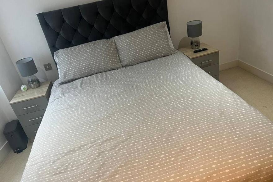 1 bedroom apartment with amazing Leeds dock view.