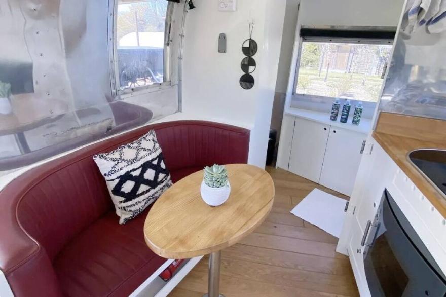 Silverbird Glamping Airstream Caravan and private deck