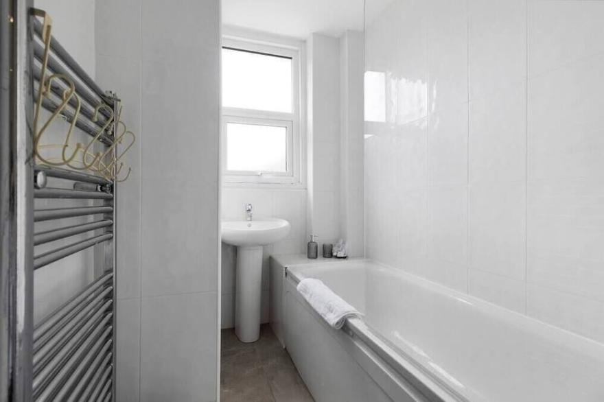 Amber and Blue: Newly Renovated Designer Flat