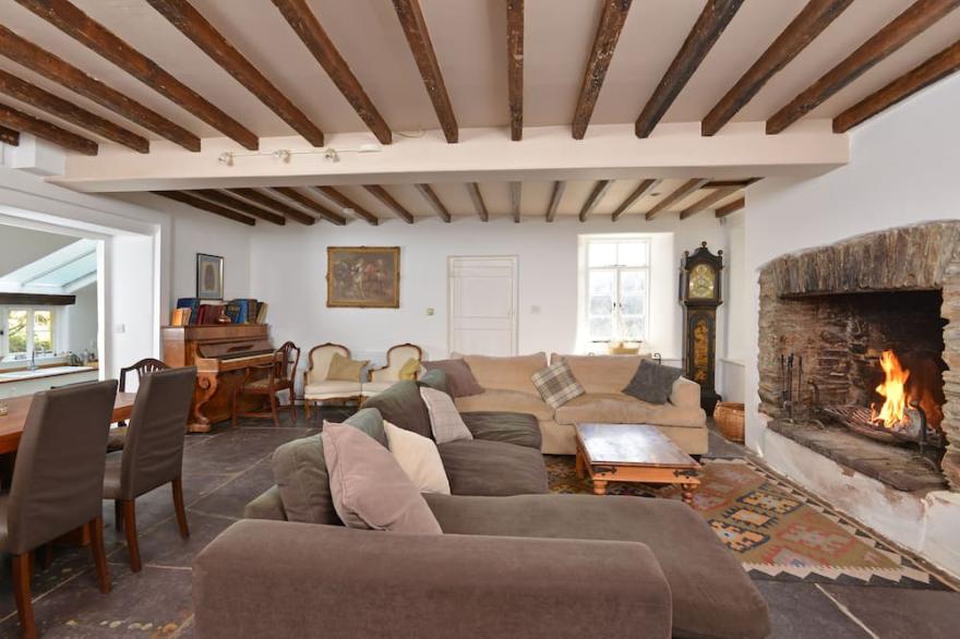 Traditional farmhouse, hidden deep in the heart of the South Hams