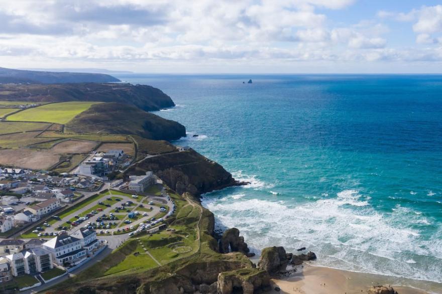 A fabulous beach house with sea views and a lovely, enclosed garden.