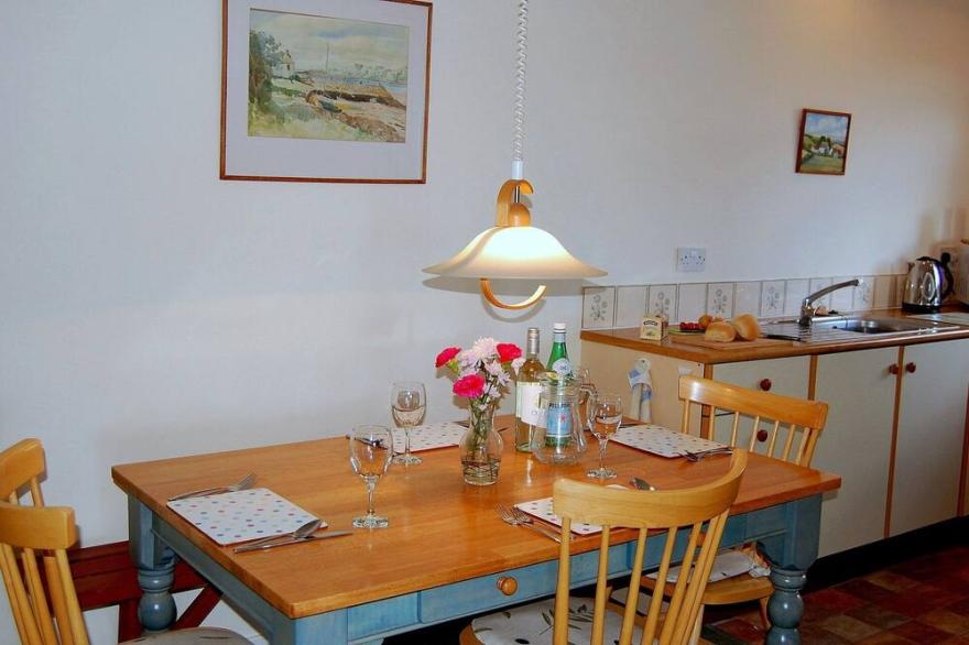 The Haven nestling in an idyllic setting on the shore of Luce Bay in Galloway a