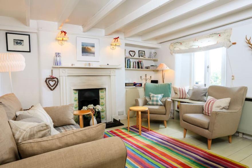 BOW COTTAGE, pet friendly, with open fire in East Portlemouth