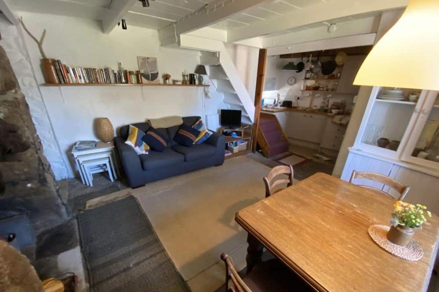 Coastal Tin Miner's Cottage with sea views between St. Just & St Ives